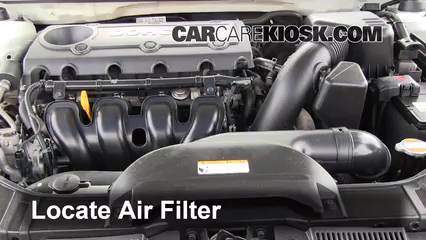 2010 Kia Forte EX 2.0L 4 Cyl. Sedan (4 Door) Air Filter (Engine) Check